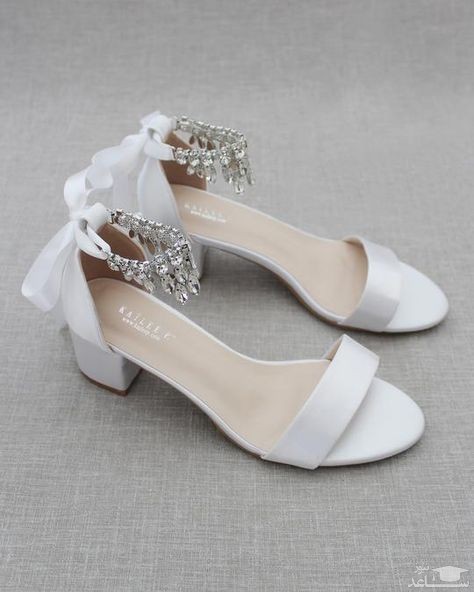 کفش عروس پاشنه کوتاه