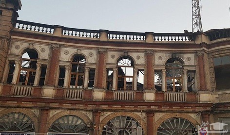 آخرین وضعیت میدان حسن آباد بعد از آتش‌سوزی