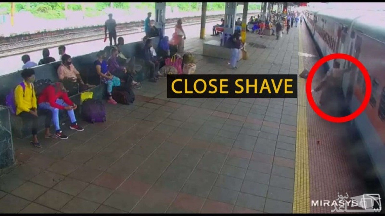 واکنش سریع مامور قطار، جان مسافر را نجات داد + فیلم