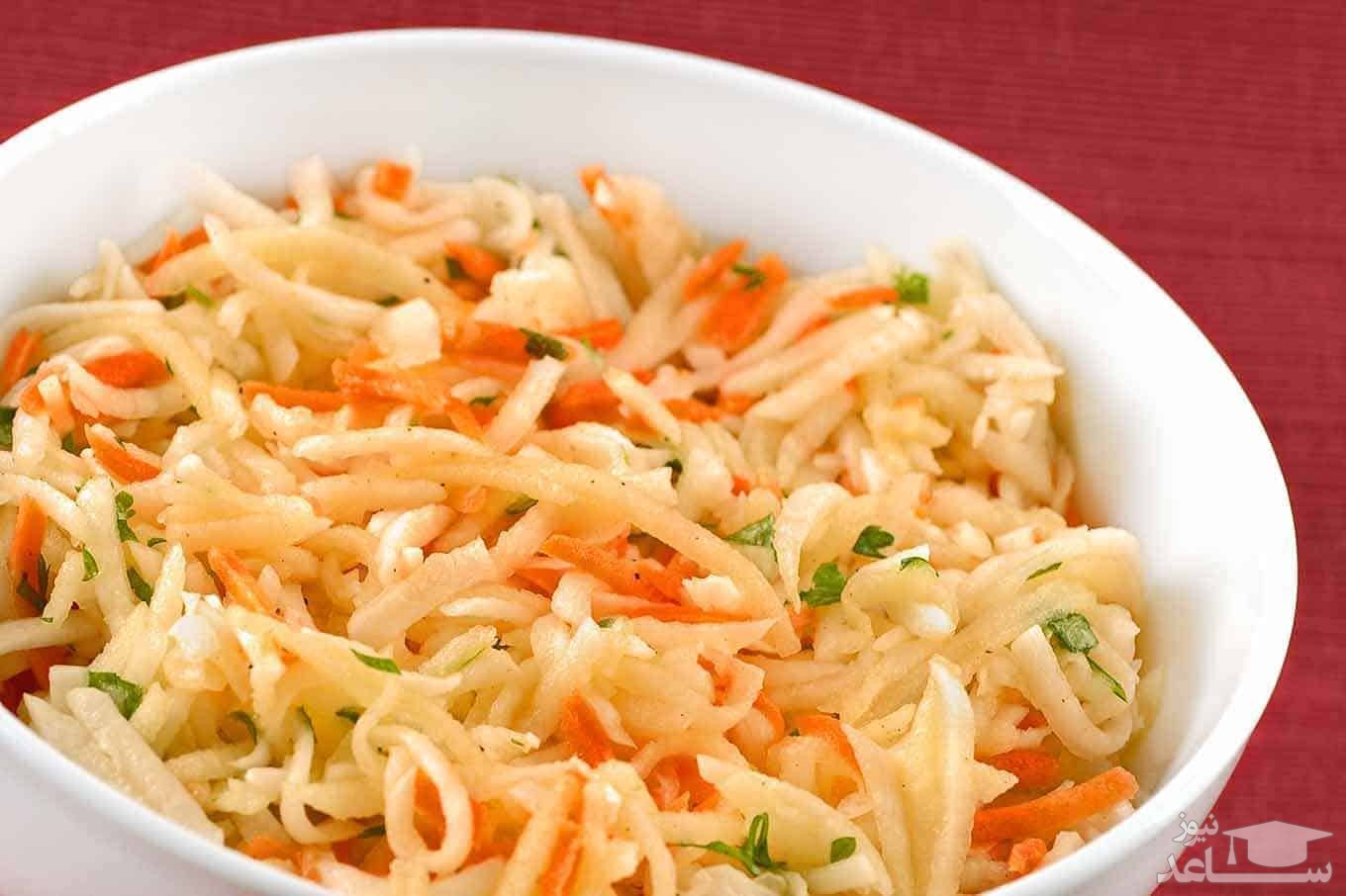 سالاد شلغم و هویج