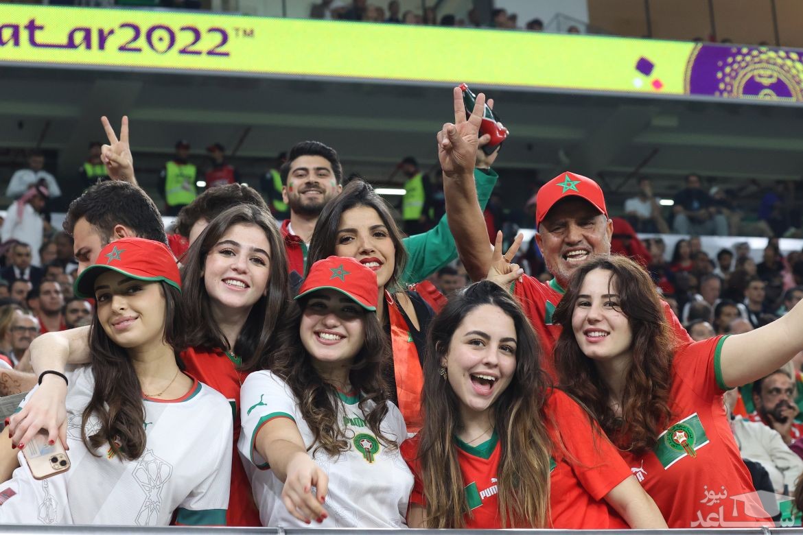 فیلم جذاب پارتی دختران زیبای عرب برای پیروزی مراکش در بازی رده بندی