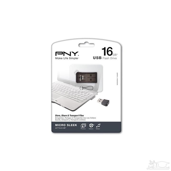 فلش مموری USB 2.0 پی ان وای مدل میکرو اسلیک اتچ
