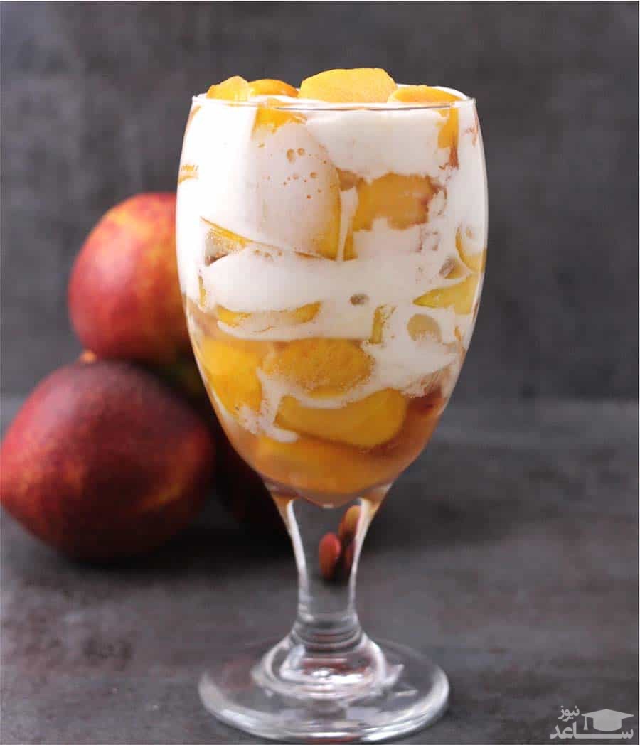 روش تهیه کرم هلو