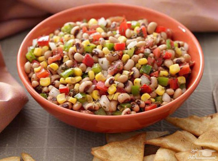 طرز درست کردن سالاد لوبیا چشم بلبلی