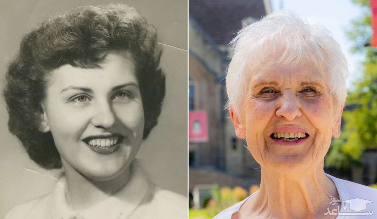 زنی ۹۰ساله که پس از ۷۱سال فارغ‌التحصیل شد +عکس