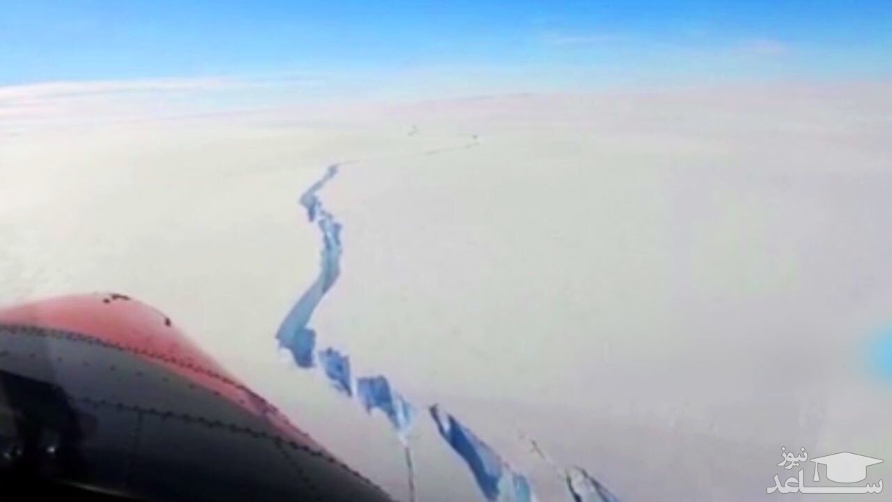 (فیلم) شکسته شدن یک صفحه یخی به مساحت لندن، در قطب جنوب! 