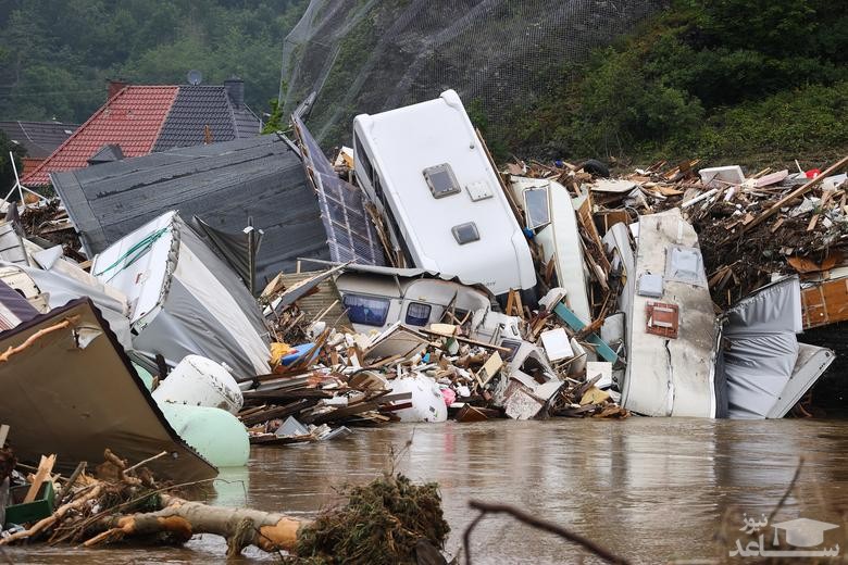 ویرانی های ناشی از سیل در غرب آلمان