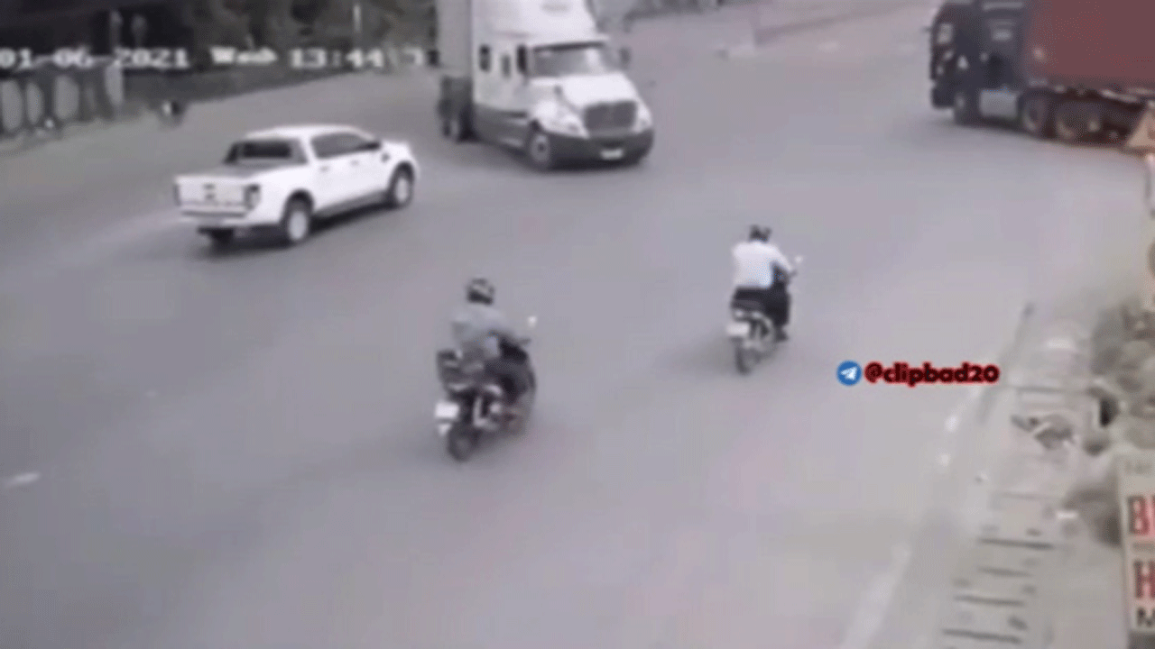 (فیلم) مهارت راننده کامیون در جلوگیری از یک حادثه دلخراش 
