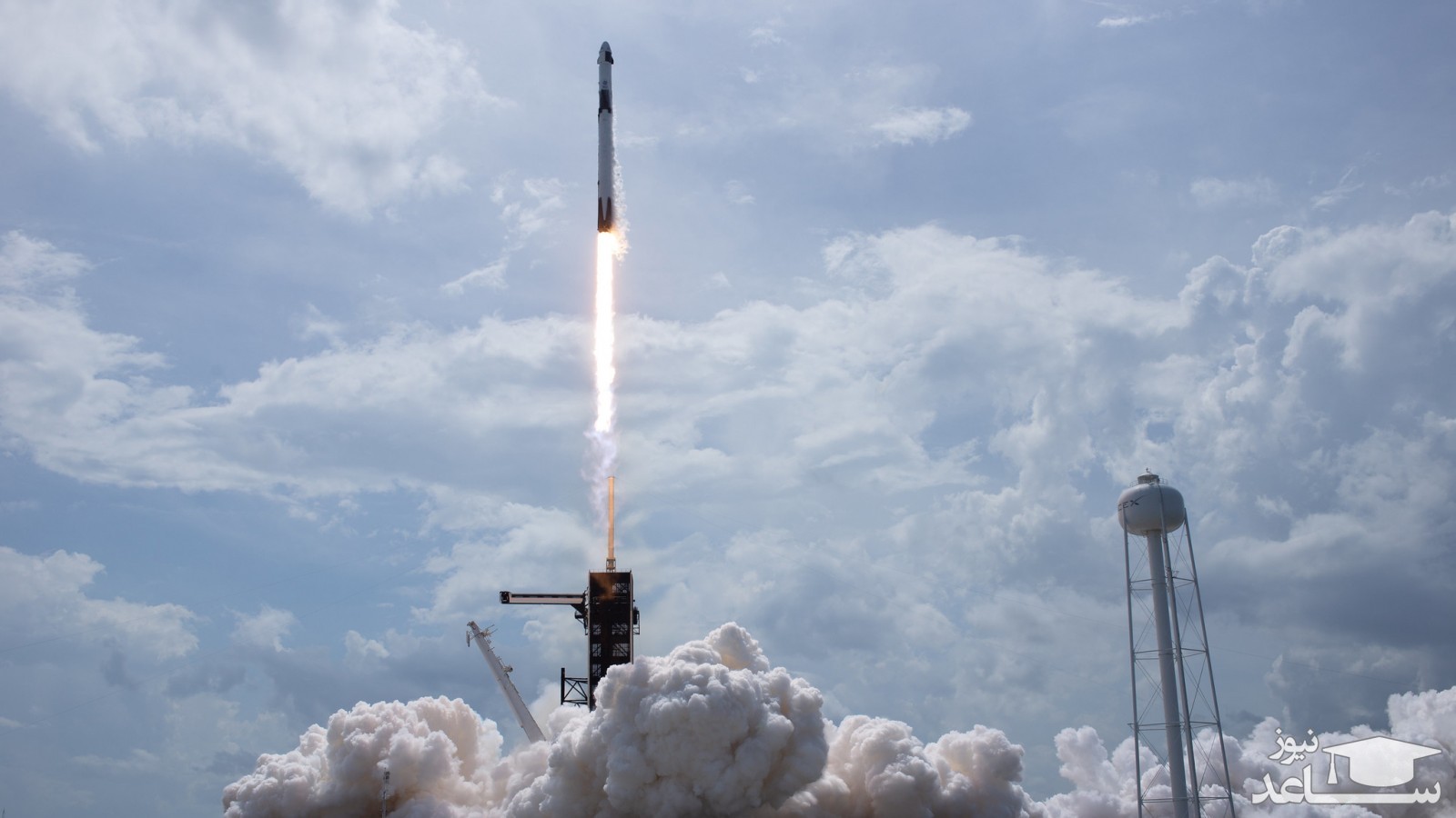 (فیلم) لحظه اعزام دو فضانورد با شاتل خصوصی به فضا!