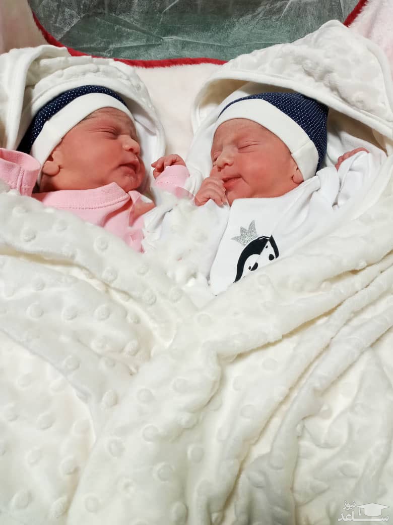 این مادر دوقلوهایش را در کما به دنیا آورد