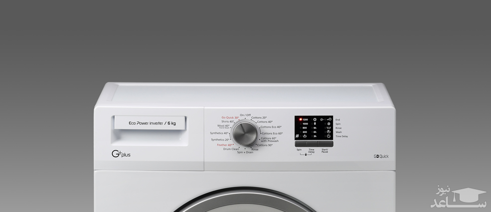 پنل لباسشویی جی پلاس مدل GWM-62U03