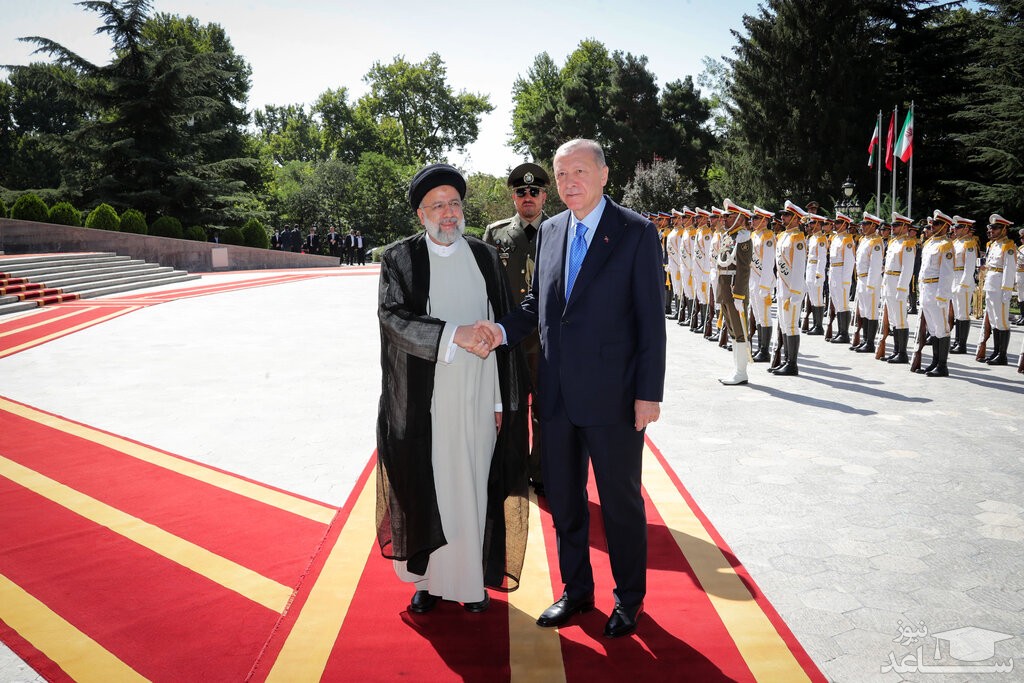 مراسم رسمی استقبال از اردوغان برگزار شد