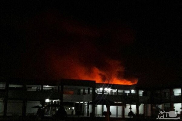 آتش سوزی در بازار سرپوشیده تبریز هنوز مهار نشده است