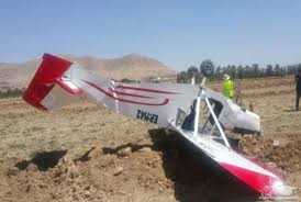 اولین تصاویر از سقوط هواپیمای تفریحی در سمنان