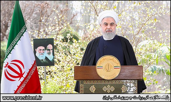 پیام روحانی به مناسبت فرا رسیدن سال ۹۹ +فیلم