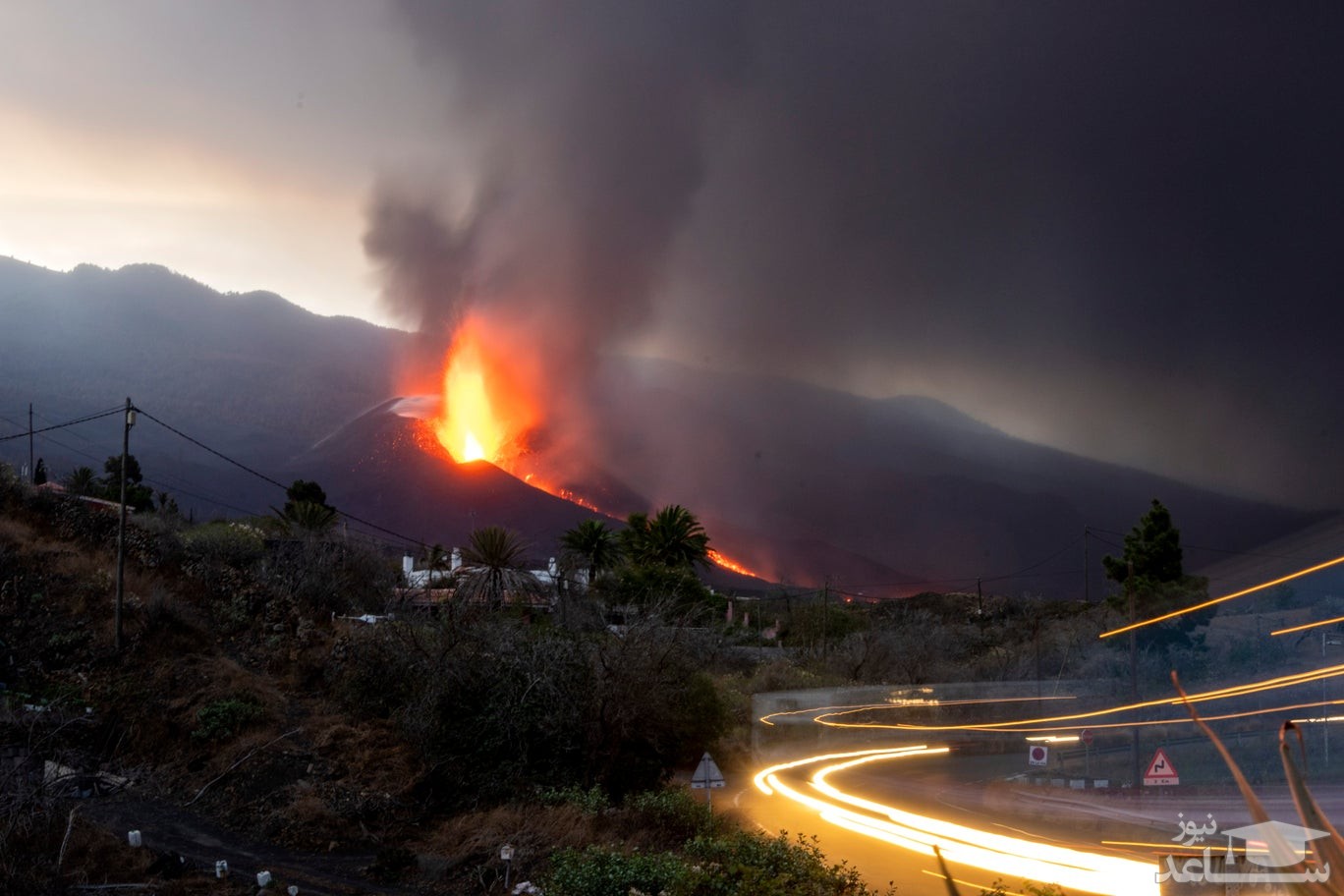 فعالیت آتشفشانی در جزیره لاپالما اسپانیا/ آسوشیتدپرس