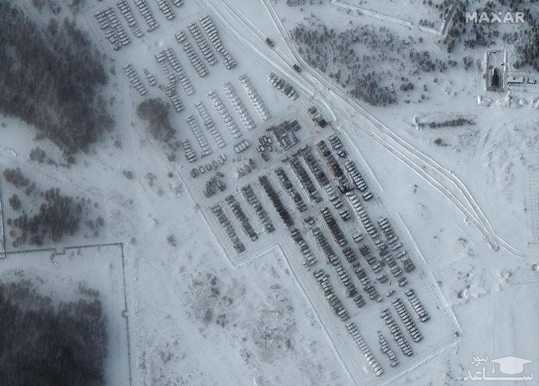 انتشار تصاویر ماهواره ای از استقرار نیروها و ادوات جنگی روسیه در مرز با اوکراین/ رویترز
