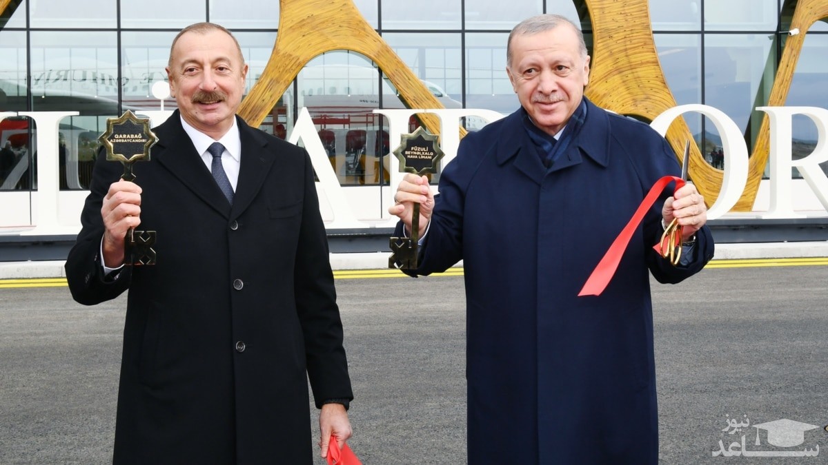 (فیلم) صحنه ای عجیب از قدرتنمایی الهام علی اف رئیس جمهور آذربایجان در حضور اردوغان