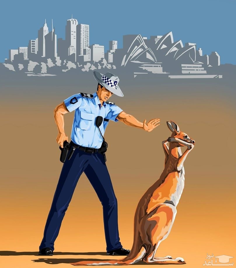 کاریکاتور پلیس استرالیا