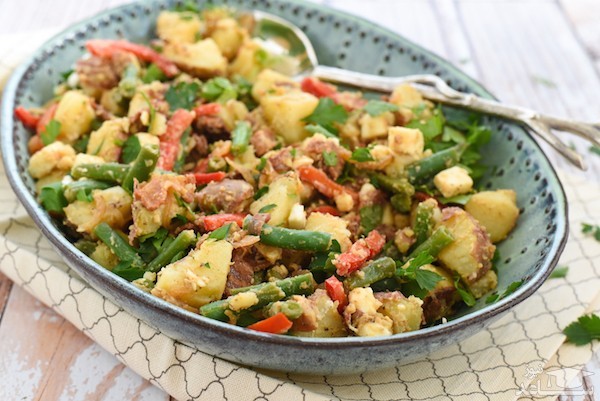 طرز تهیه سالاد لوبیا سبز