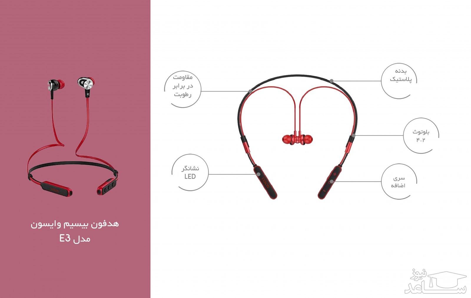 هدفون بیسیم وایسون مدل E3