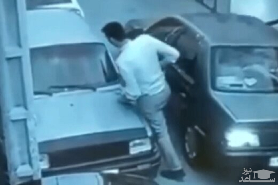 (فیلم) زیر گرفتن پلیس توسط چند سارق در مشهد!