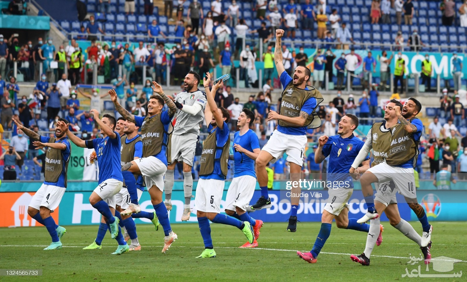 جشن پیروزی فوتبال ایتالیا 
