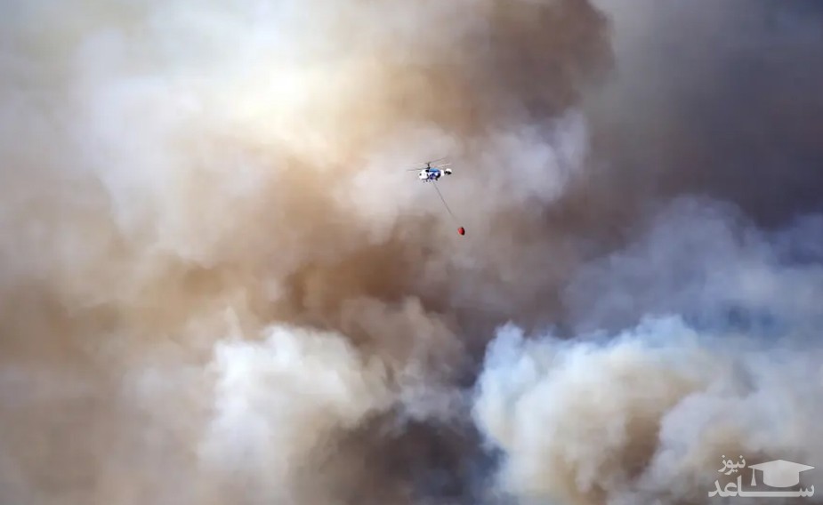 آتش سوزی جنگلی در مرسین ترکیه 