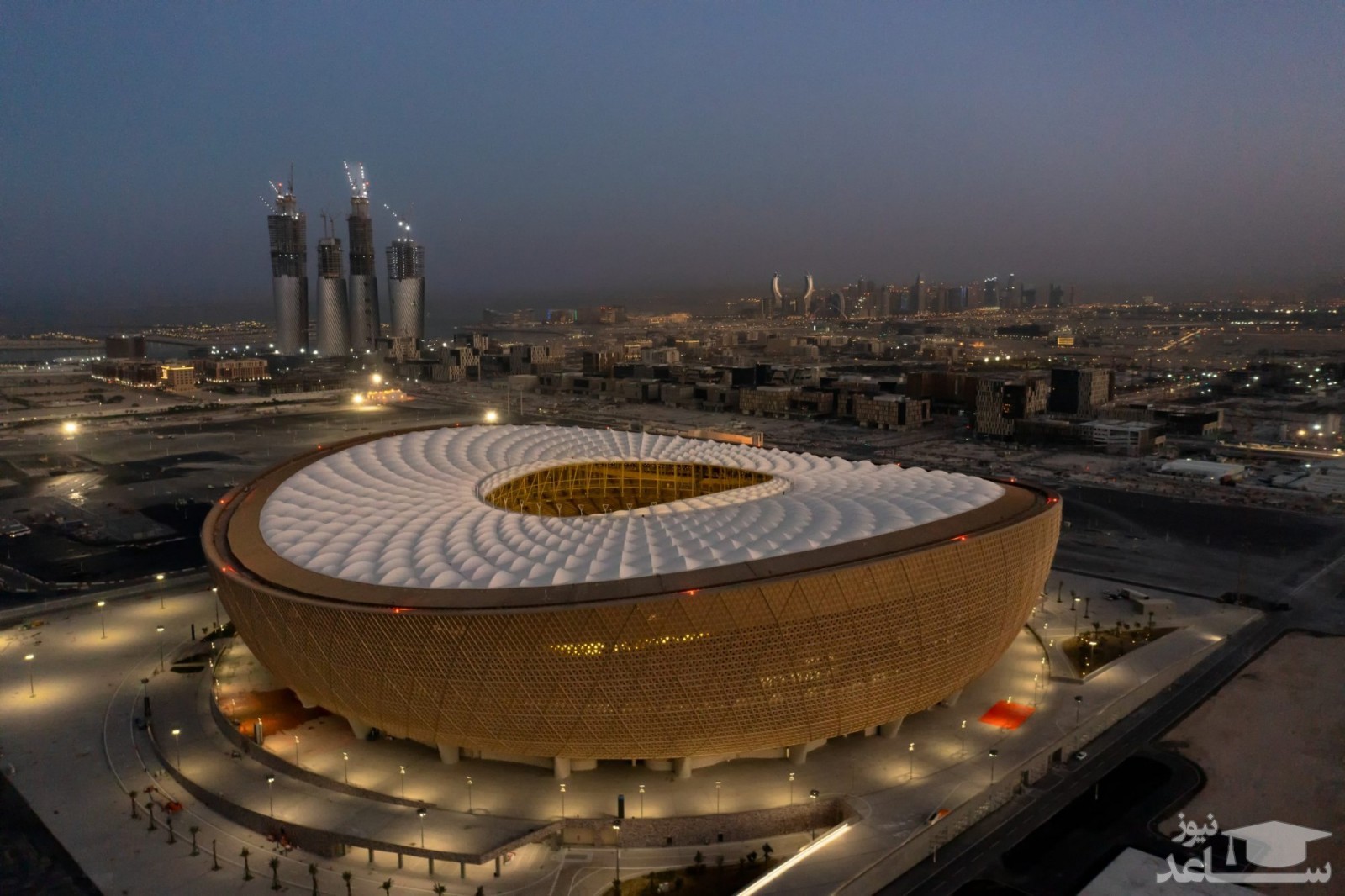 اتاق خصوصی ثروتمندان در قطر برای تماشای فوتبال در ورزشگاه +فیلم
