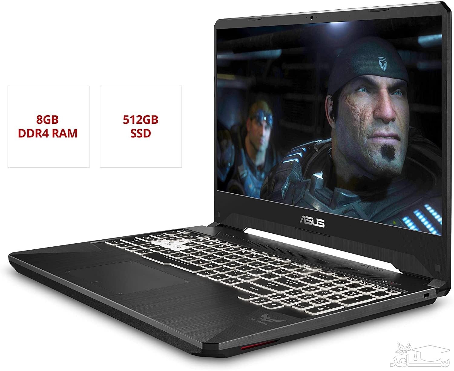 لپ تاپ 15 اینچی ایسوس مدل TUF Gaming FX505GT