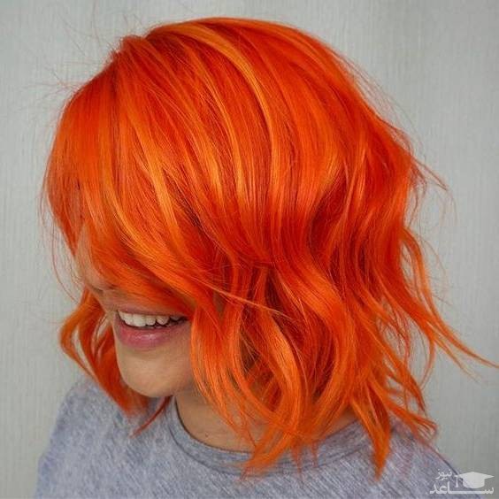 رنگ موی نارنجی هویجی