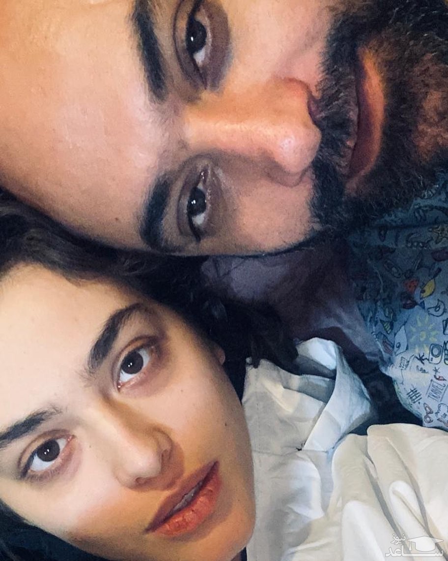 عکس نامتعارف از شوخی ریحانه پارسا و مهدی کوشکی