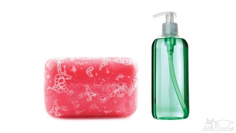 پوستر مقایسه شامپو با صابون