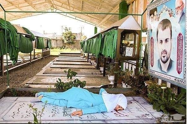 تصویری زیبا از دختر شهید