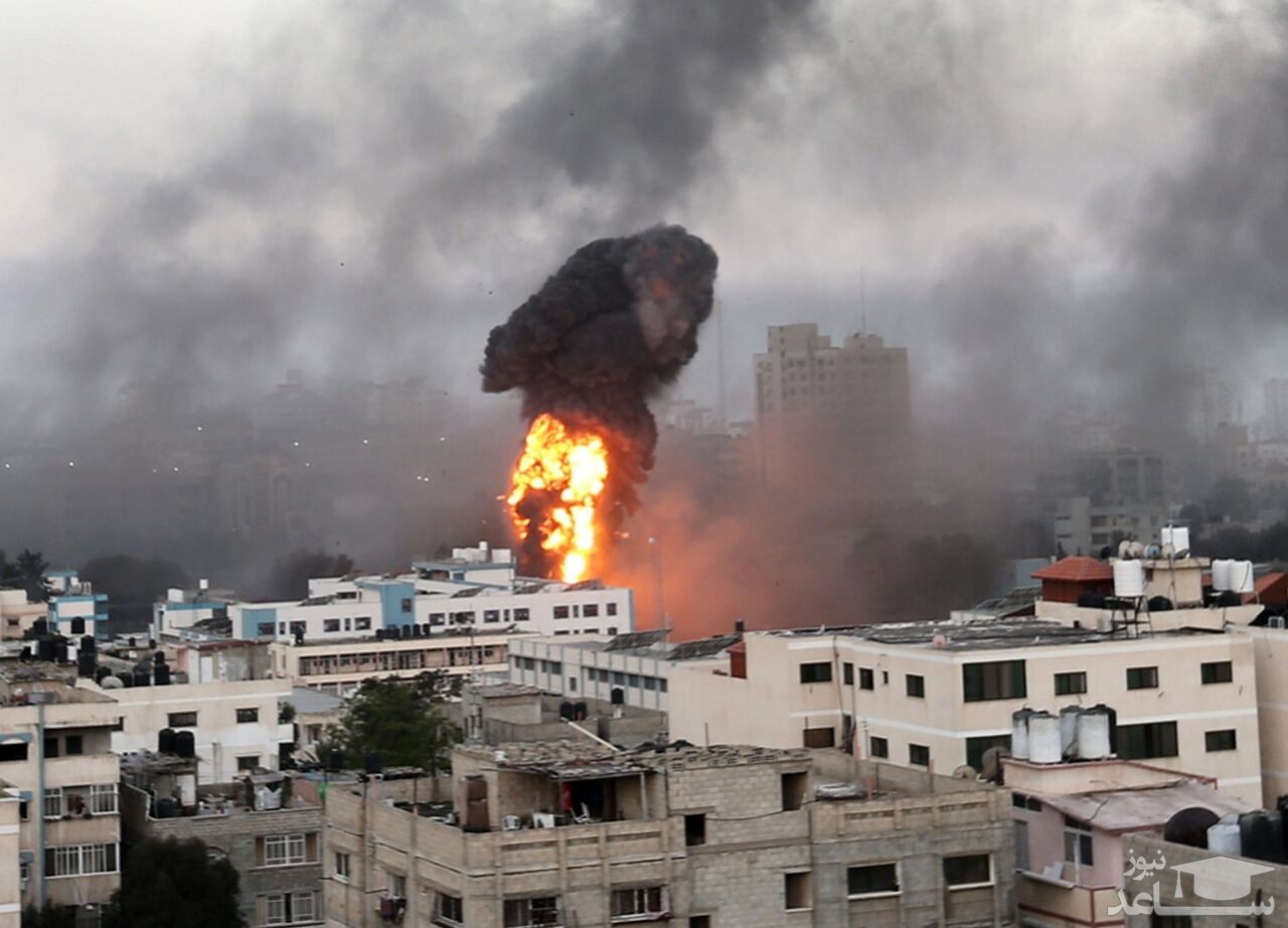 برخورد موشک‌های مقاومت به نقاط مختلف اسرائیل + فیلم