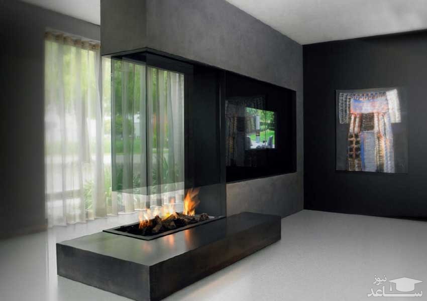 شومینه شیشه ای