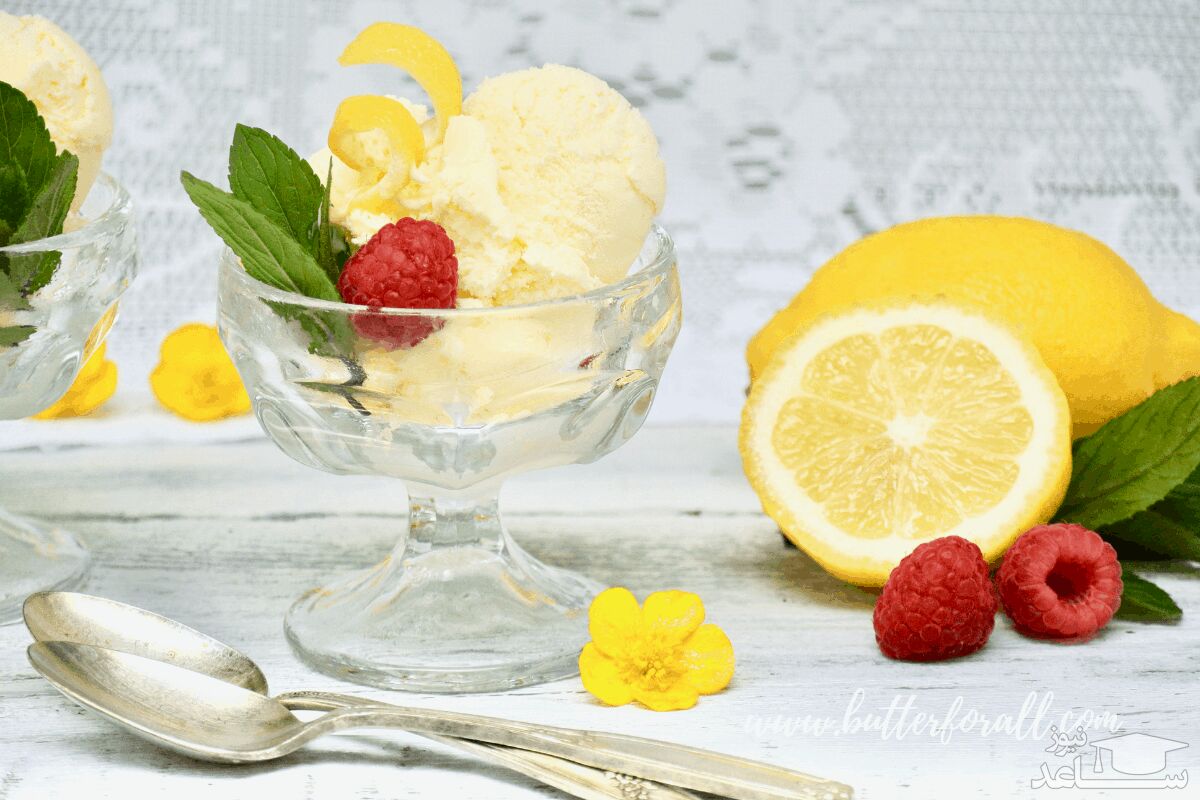 روش تهیه بستنی یخی لیمویی خانگی ساده