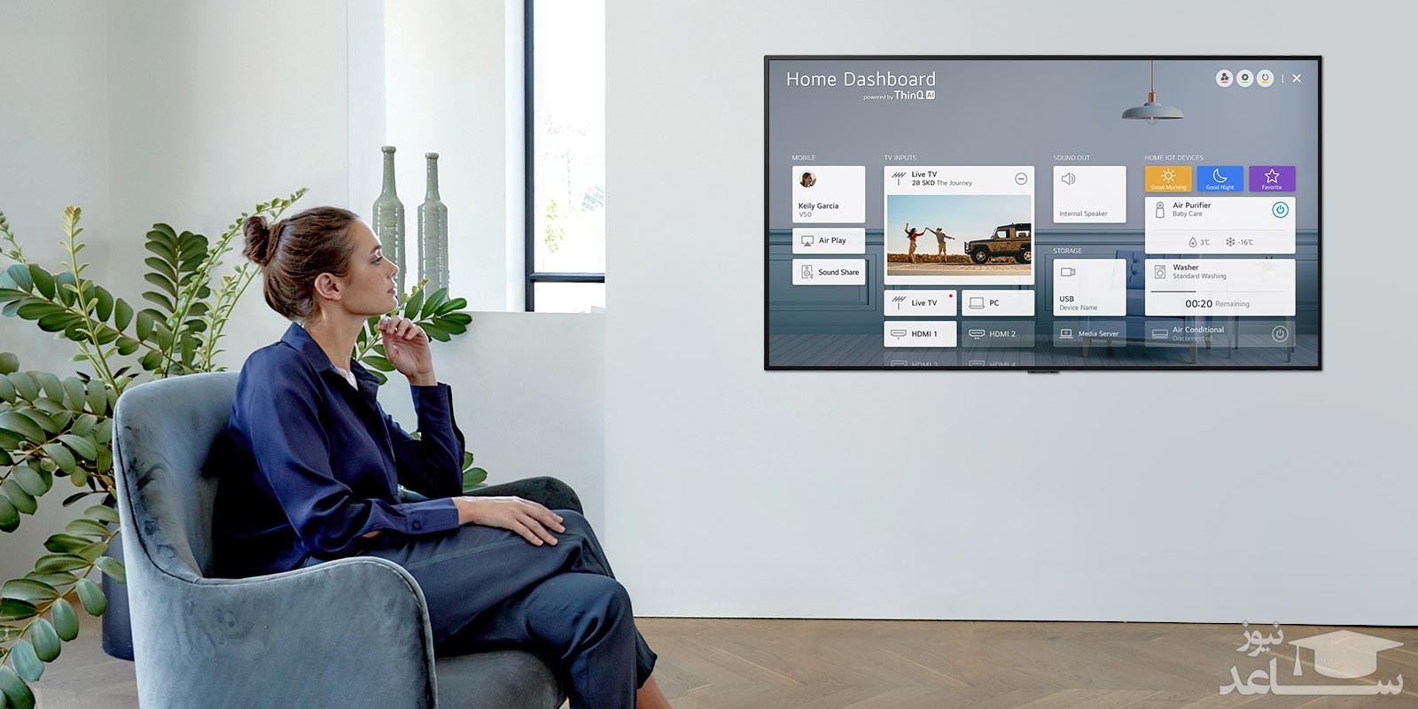 تلویزیون اولد 4K ال جی مدل C1 سایز 65 اینچ محصول 2021