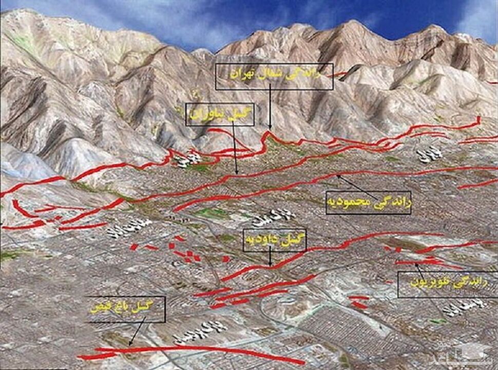 جزئیات ۱۶ گسل فعال شناخته شده در تهران