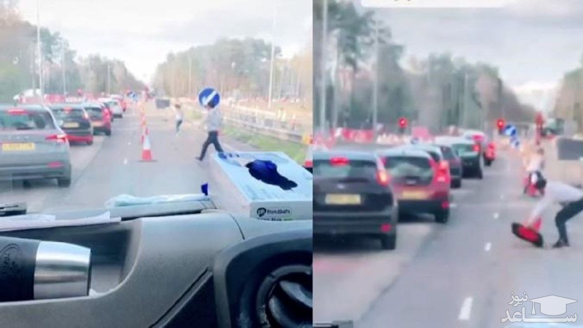 (فیلم) حرکت قابل تحسین رانندگان مقابل خودروی آمبولانس