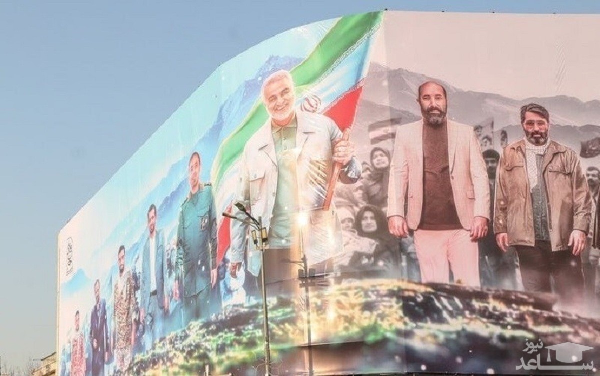 افتتاح بزرگترین دیوارنگاره ایران در میدان انقلاب +عکس