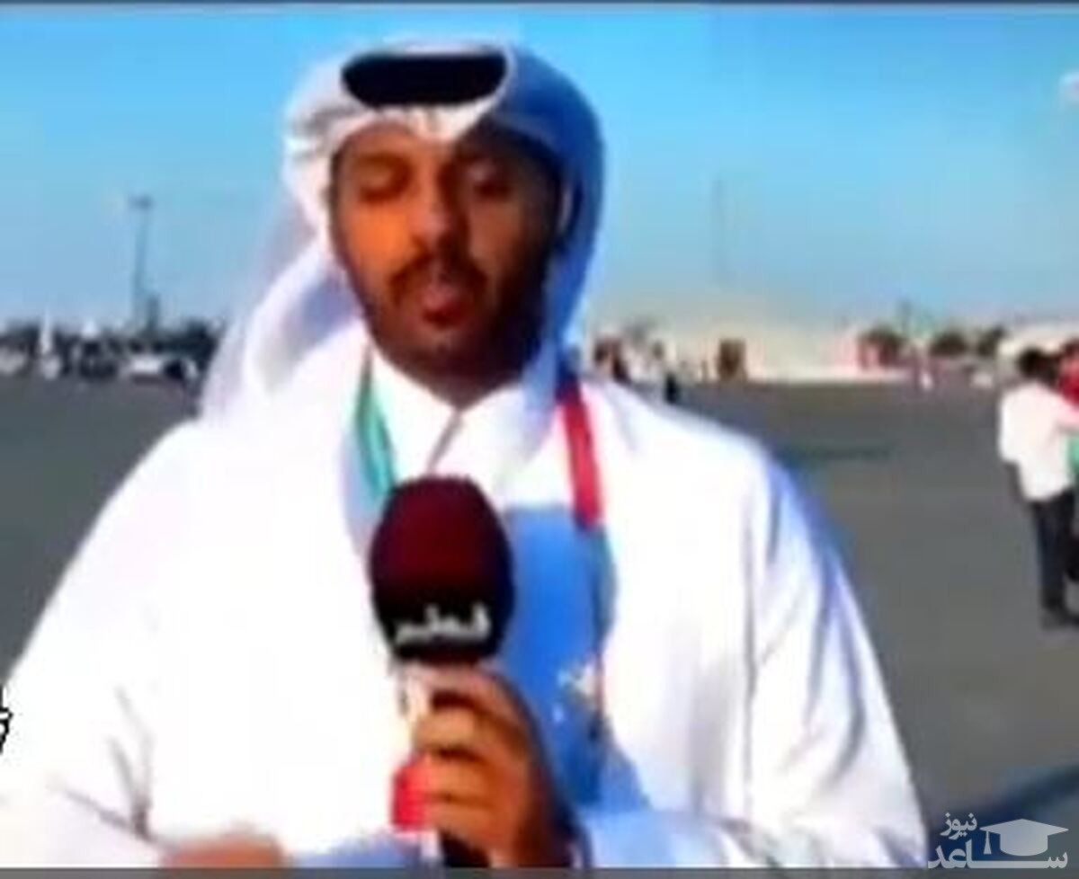 (فیلم) بیهوش شدن خبرنگار تلوزیون قطر روی آنتن زنده