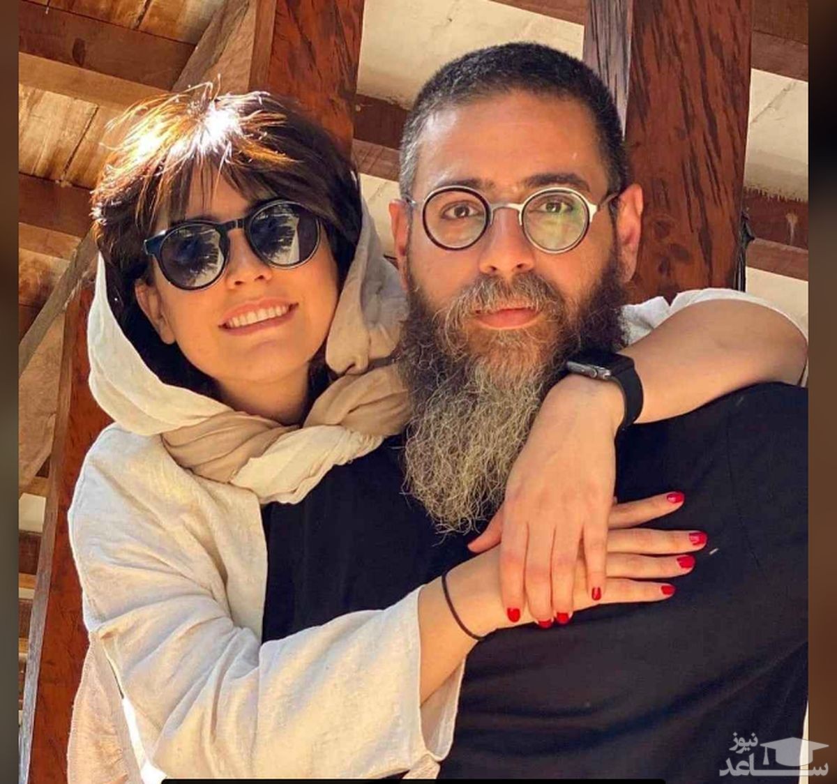 شبنم قربانی و همسرش