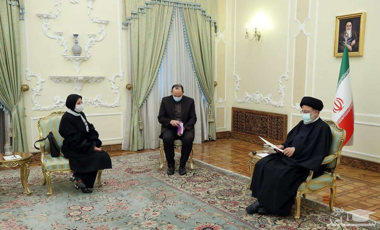 دیدار سفیر فلسطین با ابراهیم رئیسی