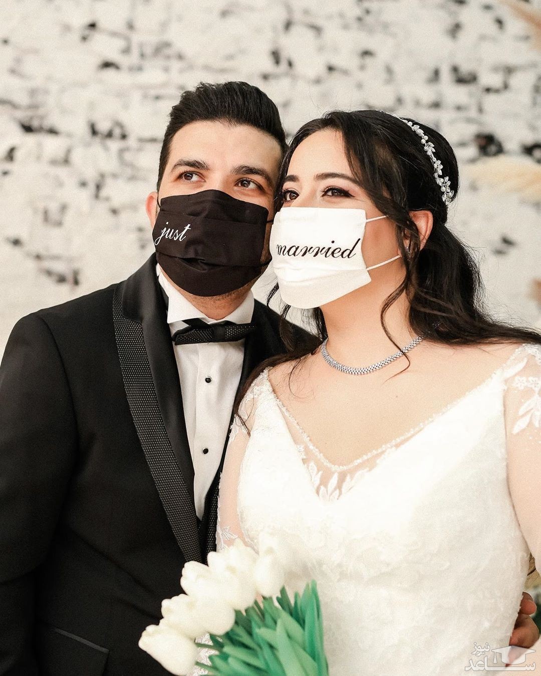 انواع مدل های جدید ماسک عروس ویژه دوران کرونا + فیلم