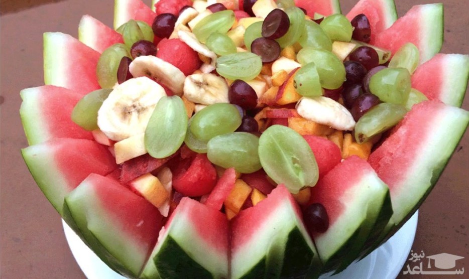 (ویدیو) میوه آرایی تزیین هندوانه ویژه شب یلدا (شماره 5)