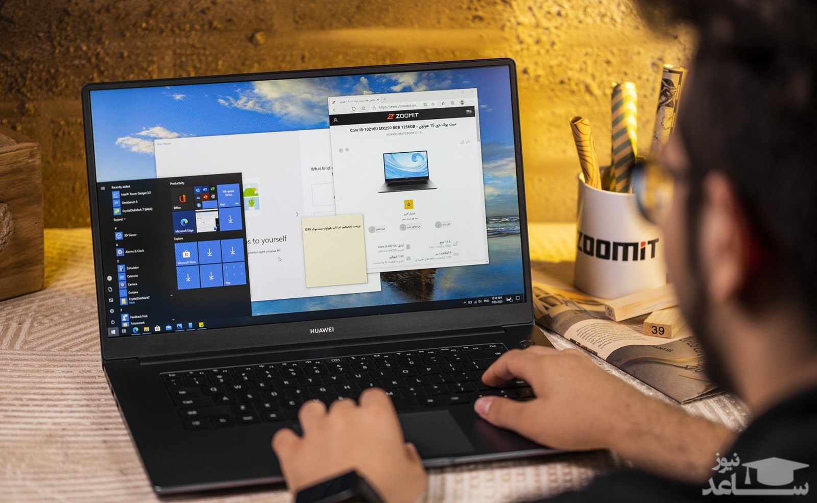  لپ تاپ هواوی مدل میت بوک دی ۱۵