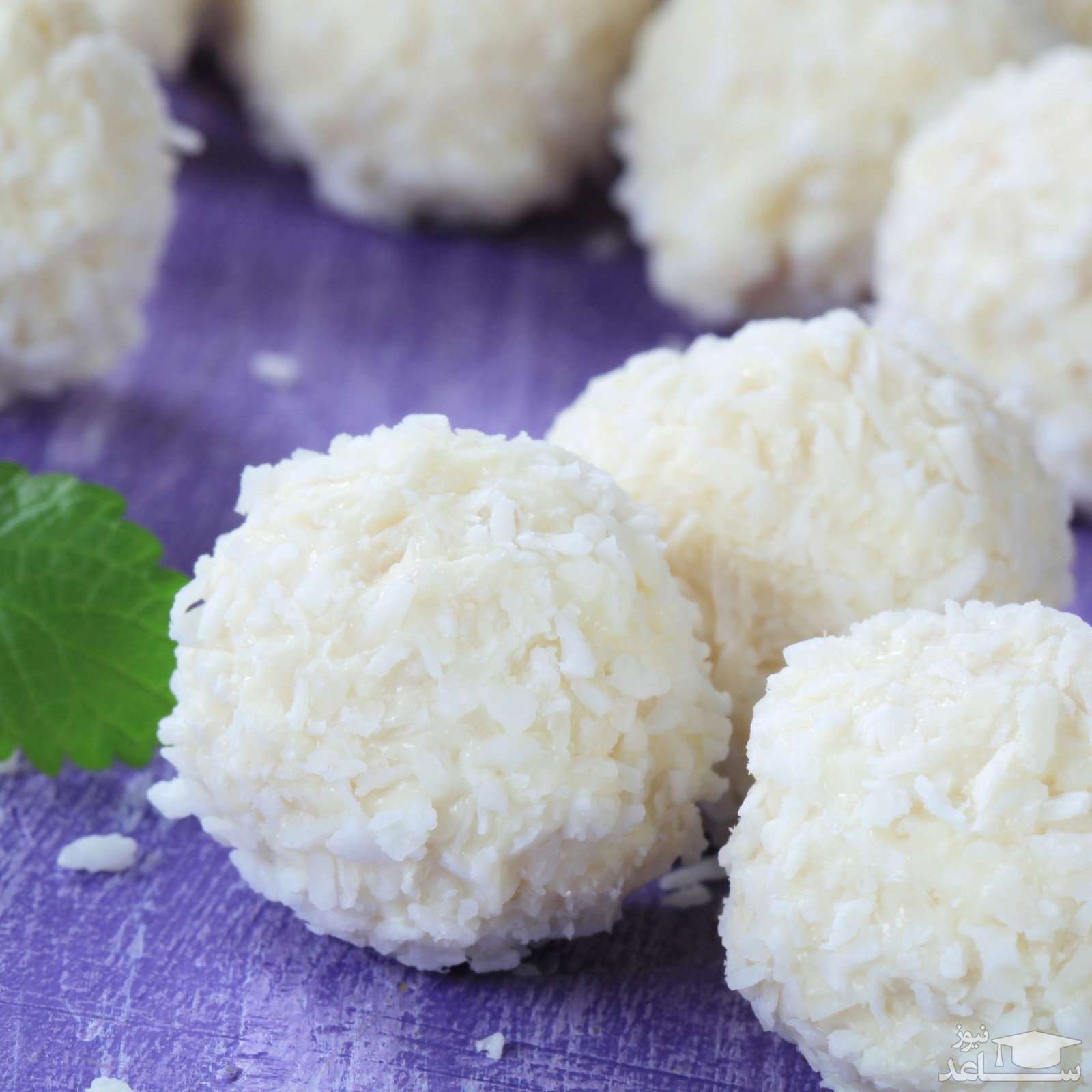 روش تهیه توپ نارگیلی بدون پخت