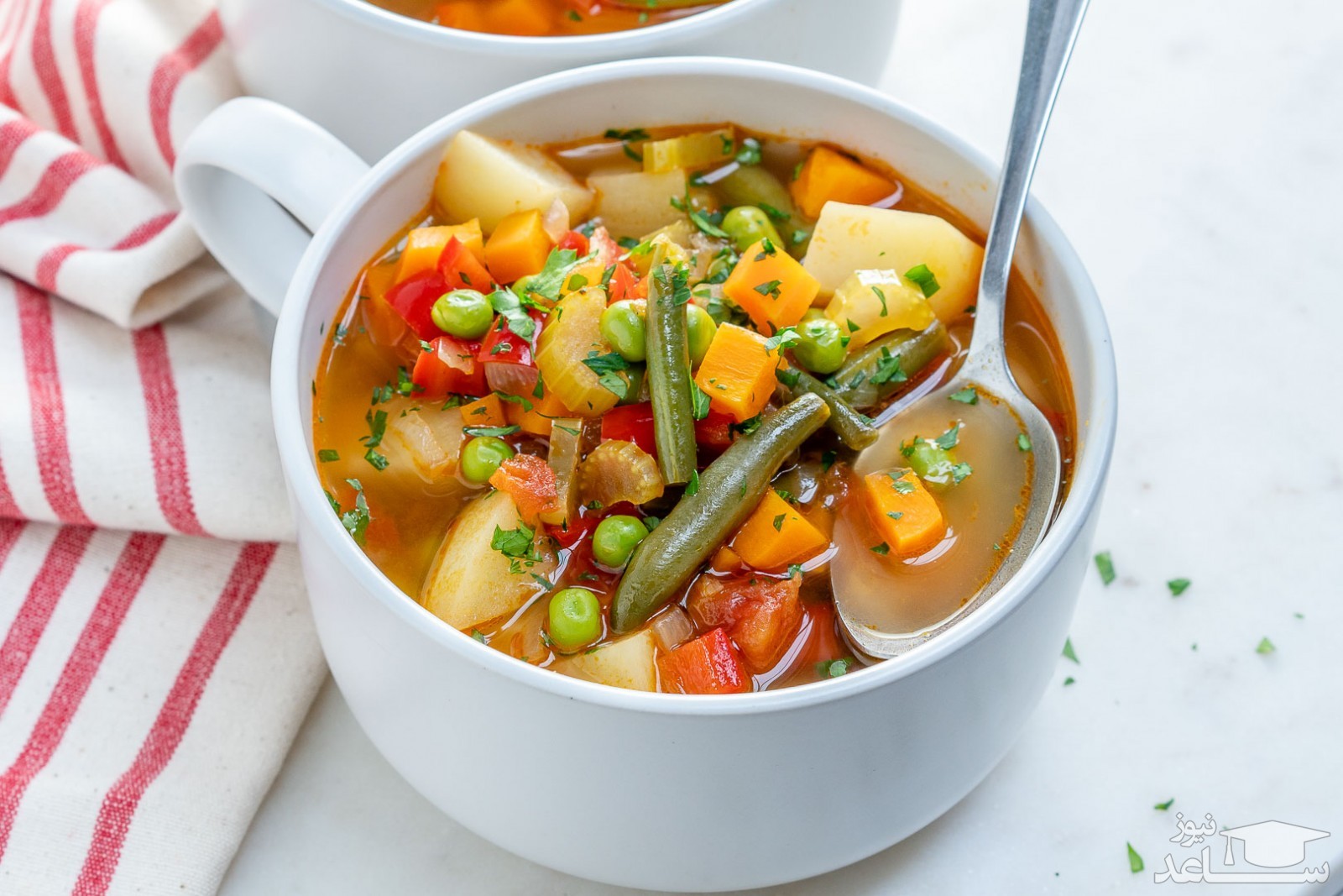 سوپ سبزیجات چربی سوز