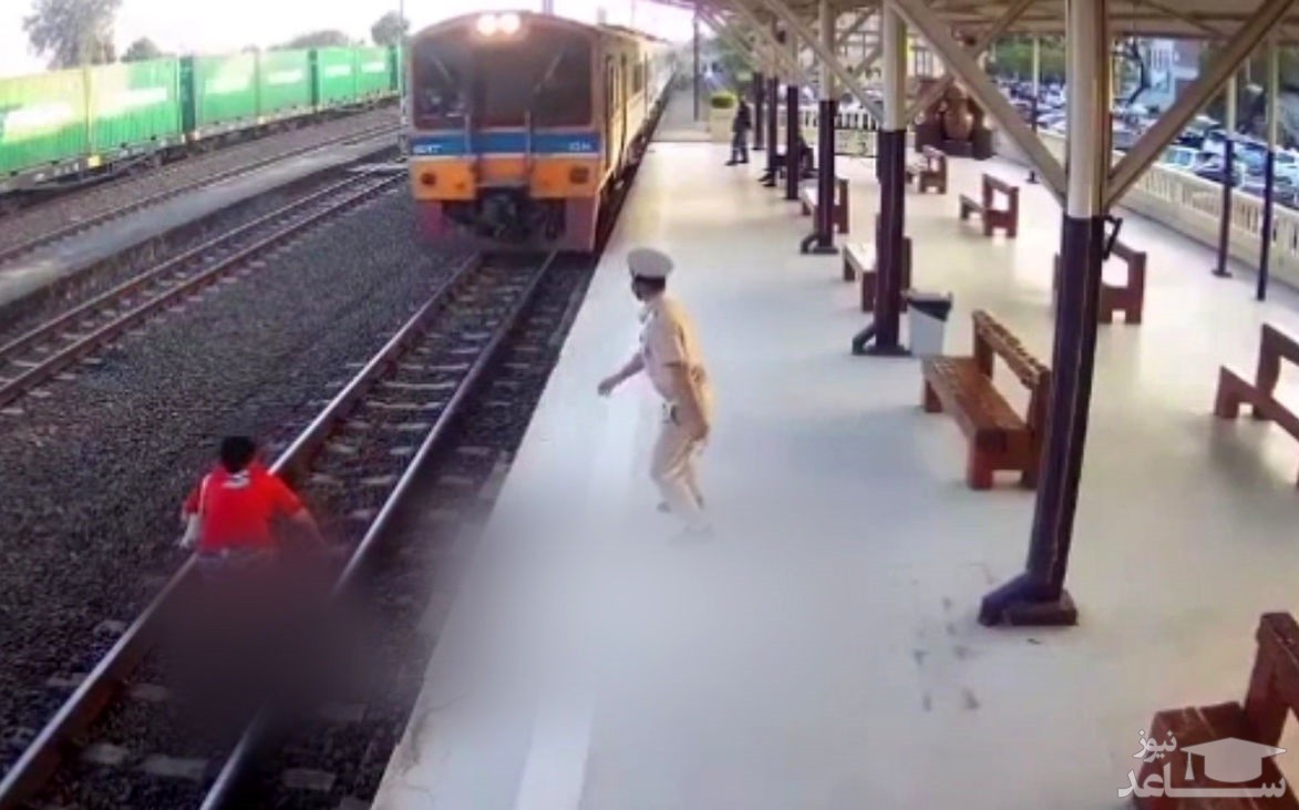 (فیلم) خودکشی یک زن زیر قطار